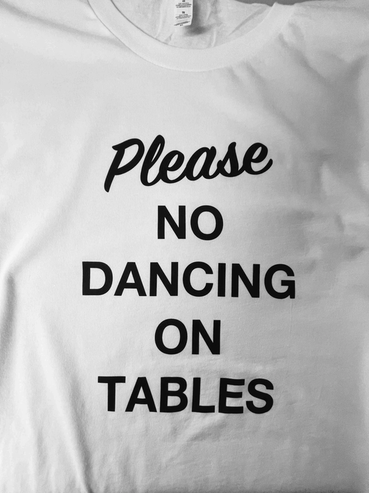 No dancing Vintage Style T shirt