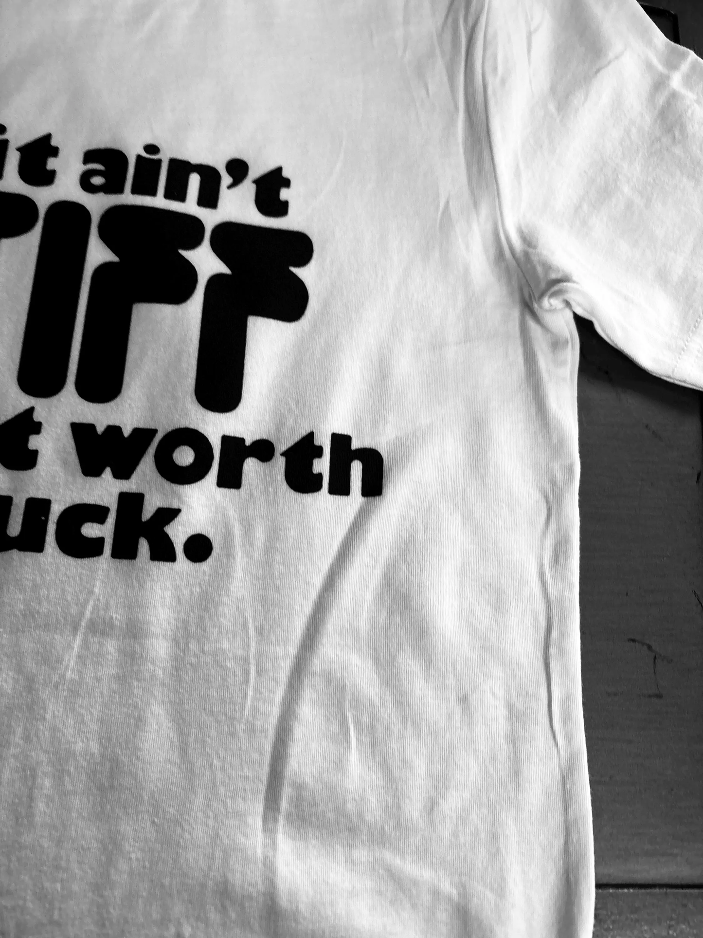 Stiff Records Punk Slogan  T Shirt