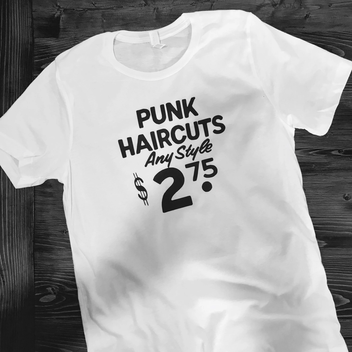 Punk rock 50's haircut T shirt