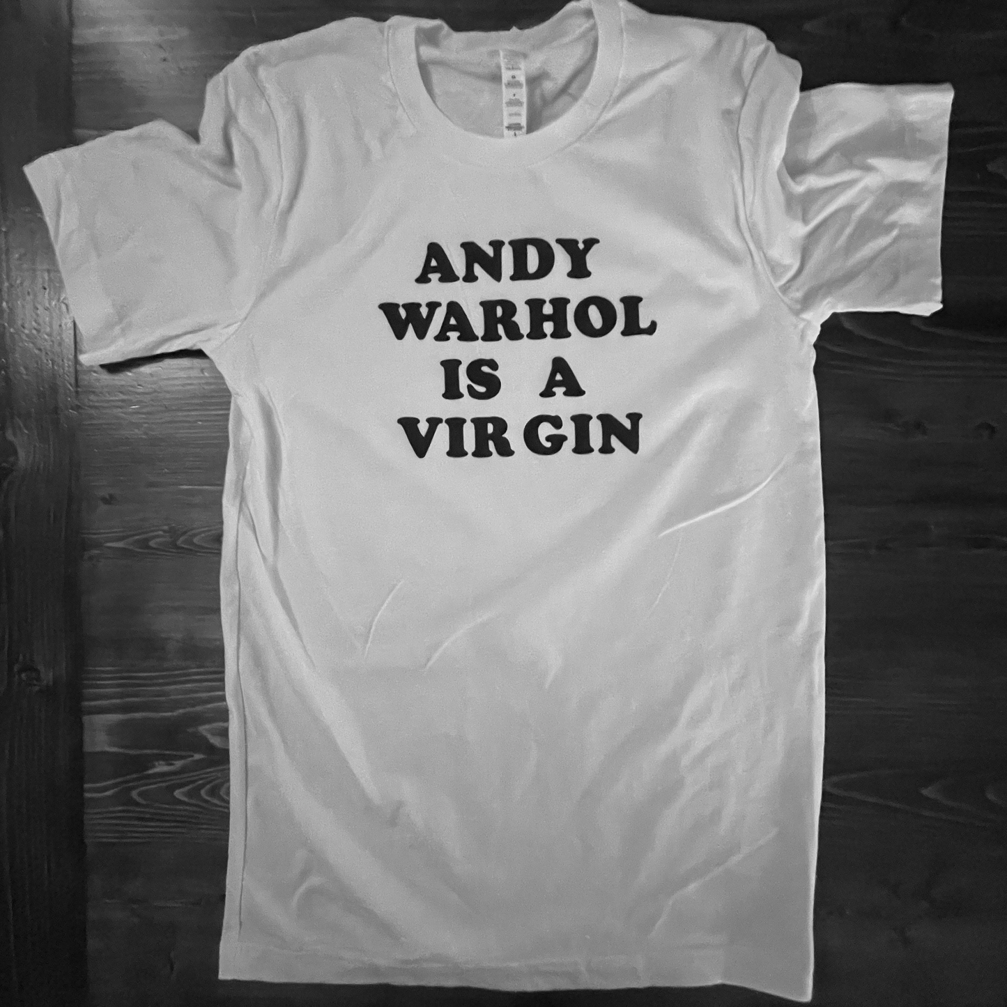 Andy Warhol is a Virgin 80s worn/Magazine cover/Rare T Shirt