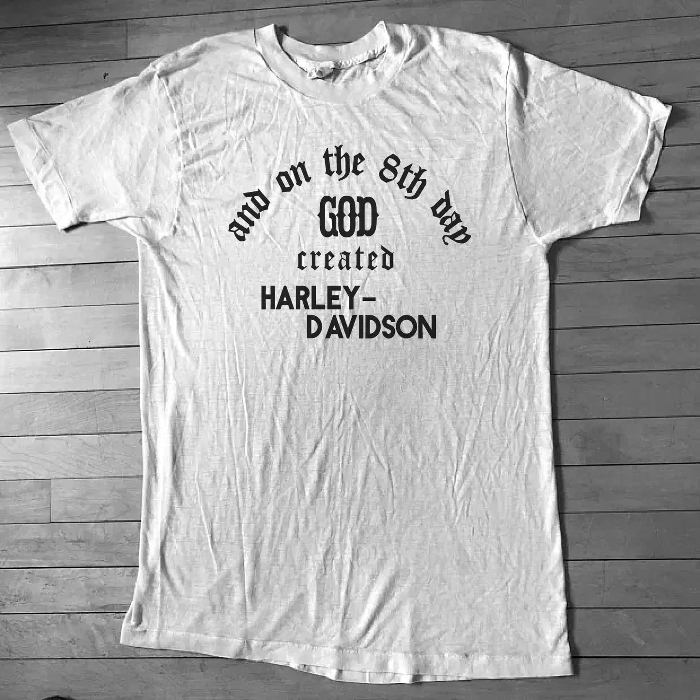 Vintage Harley Davidson 70s redesigned T shirt