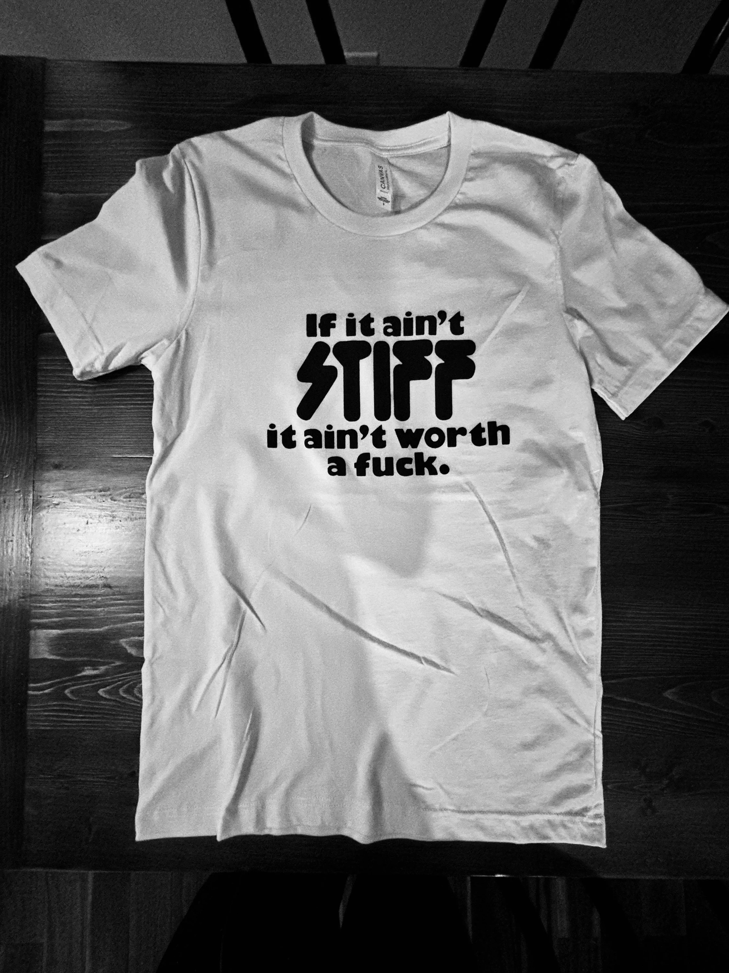 Stiff Records Punk Slogan  T Shirt