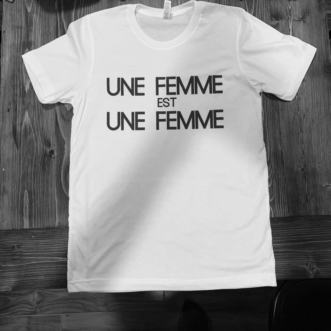 A woman is a woman French new wave T shirt /Une Femme est Une Femme