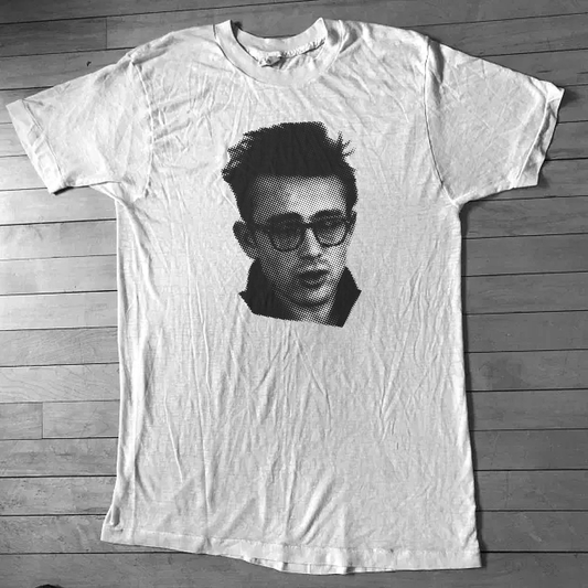 James Dean Punk Newspaper Print T Shirt