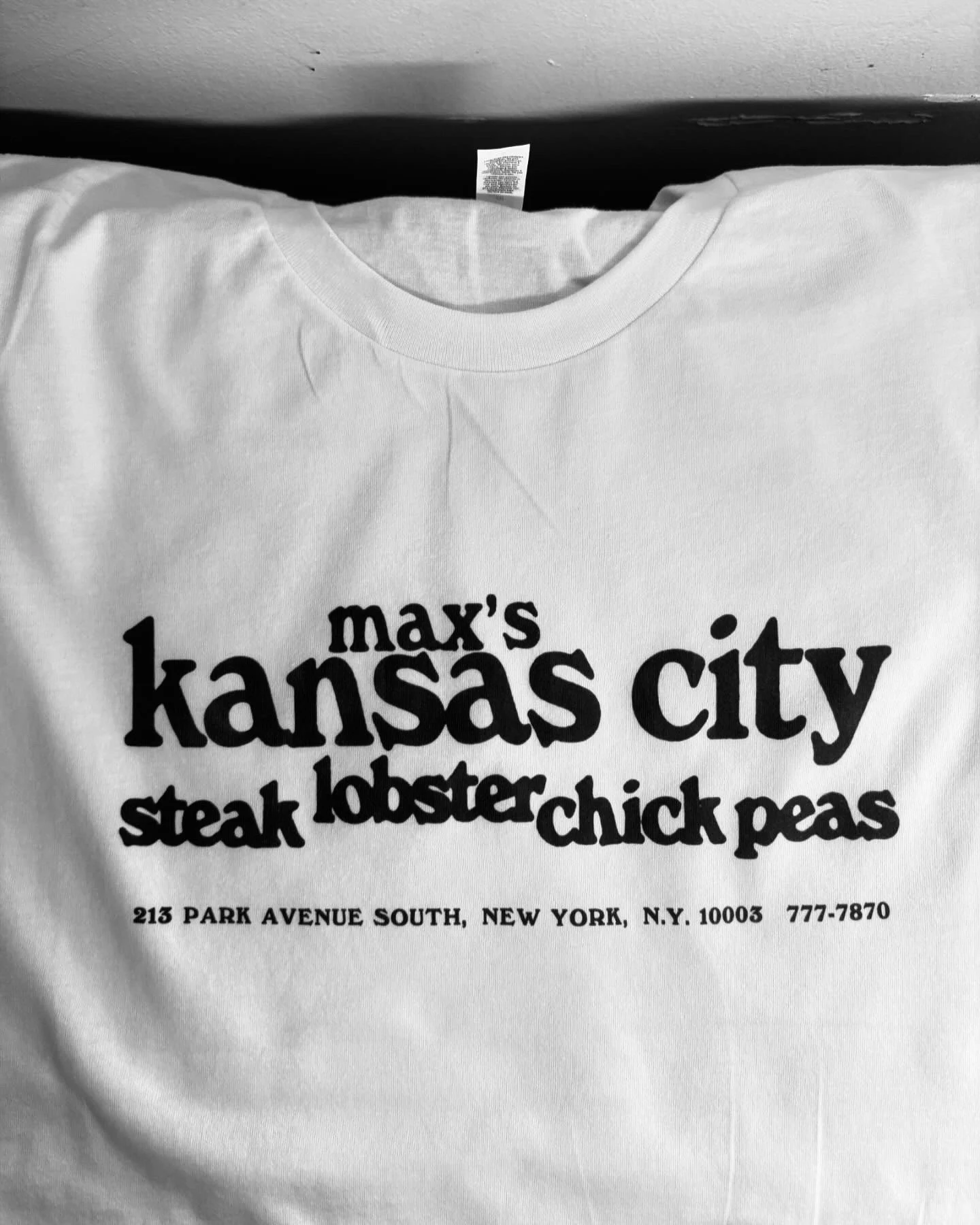 Max's Kansas City T shirt/70s/CBGB/ New York City/Warhol/Blondie hangout